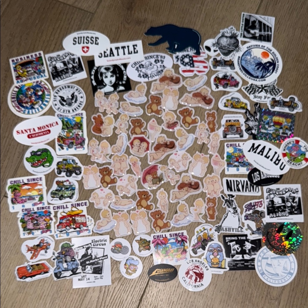 100 pc Assorted brandy melville Sticker Pack